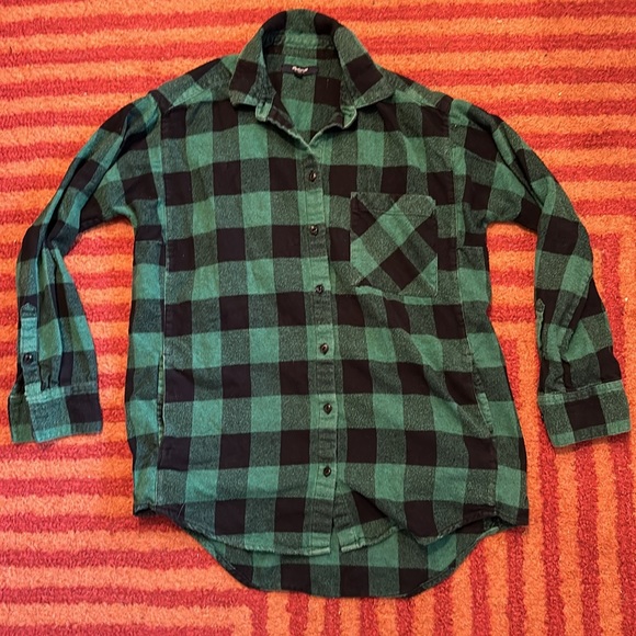 💚 MADEWELL Sunday Flannel *with Pockets!* in Green Buffalo Plaid, Size S… - Picture 4 of 11